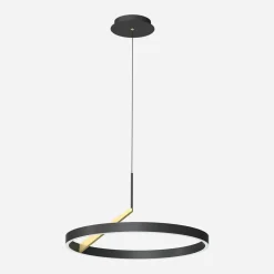 Lampy Wiszące|Zumaline Lampa wisząca LED czarna MALU z pilotem