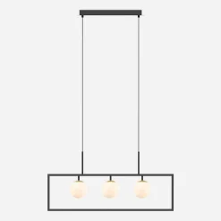 Zumaline Lampa wisząca LED czarna PIRO z pilotem