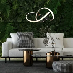 Lampy Wiszące|Zumaline Lampa wisząca LED INDIGO czarno-złota