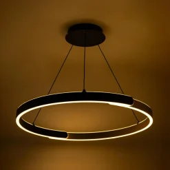 Zumaline Lampa wisząca LED LINOS czarno-złota