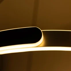 Zumaline Lampa wisząca LED LINOS czarno-złota