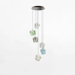 Zumaline Lampa wisząca LED okrągła podstawa COLORE VI