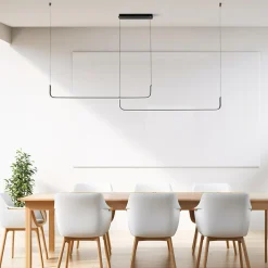 Lampy Wiszące|Zumaline Lampa wisząca LED RIKE czarna