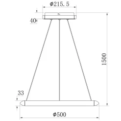 Lampy Wiszące|Zumaline Lampa wisząca LED SAGA aluminium