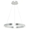 Zumaline Lampa wisząca LED srebrna CARLO 60 cm