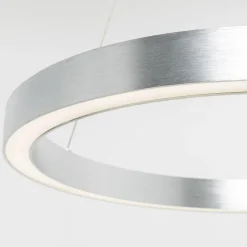 Zumaline Lampa wisząca LED srebrna CARLO 60 cm