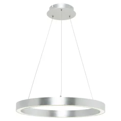 Lampy Wiszące|Zumaline Lampa wisząca LED srebrna CARLO 50 cm