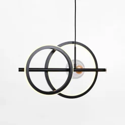 Lampy Wiszące|Zumaline Lampa wisząca LED 20W 5xG9 czarno-złota TAREMI z pilotem