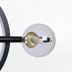 Lampy Wiszące|Zumaline Lampa wisząca LED 20W 5xG9 czarno-złota TAREMI z pilotem