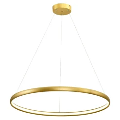 Zumaline Lampa wisząca LED złota CARLO 80 cm