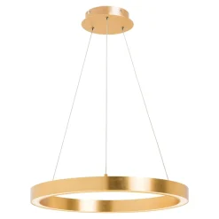 Lampy Wiszące|Zumaline Lampa wisząca LED złota CARLO 60 cm
