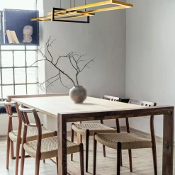 Lampy Wiszące| Lampa wisząca LED złota SALINAS