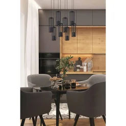 inny Lampa wisząca listwa czarna FALCON 8