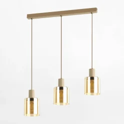 TK Tomasz Krywult Lampa wisząca listwa jasnobrązowa SIERRA SABIA III