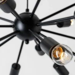 Zumaline Lampa wisząca loftowa czarna MANDI 51 cm