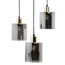 Lampy Wiszące|TK Tomasz Krywult Lampa wisząca loftowa złota SIERRA III