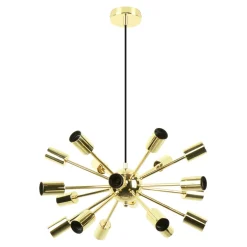 Zumaline Lampa wisząca loftowa złota MANDI 51 cm