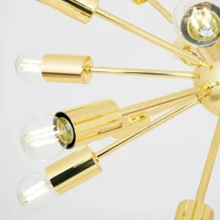 Zumaline Lampa wisząca loftowa złota MANDI 51 cm