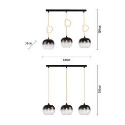 Lampy Wiszące|Paul Neuhaus Lampa wisząca LUMA 3