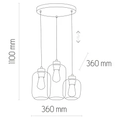 Lampy Wiszące|TK Tomasz Krywult Lampa wisząca MARCO GREEN 3