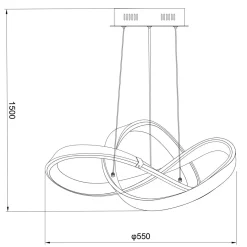Lampy Wiszące|Zumaline Lampa wisząca matowa czarna LED INDIGO