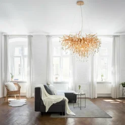 Lampy Wiszące|Paul Neuhaus Lampa wisząca miedziana ICICLE