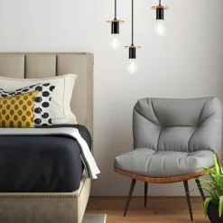 inny Lampa wisząca modern czarna ANGELINA 3