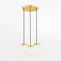 Lampy Wiszące|inny Lampa wisząca mosiądz PASADENA 3