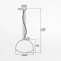 Lampy Wiszące|inny Lampa wisząca mosiądz TRINI fi 40 cm