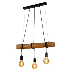 Spot - Light Lampa wisząca na drewnianej belce DULCE