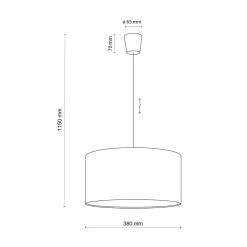 Lampy Wiszące I Sufitowe|Lampy Do Pokoju Dziecięcego|TK Tomasz Krywult Lampa wisząca niebieska RONDO KIDS
