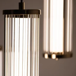 Zumaline Lampa wisząca okrągła podstawa złota CALLY 3