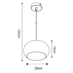 Lampy Wiszące|Zumaline Lampa wisząca P14120-1 SILLO