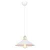 Lampa wisząca pojedyncza biała MAYA