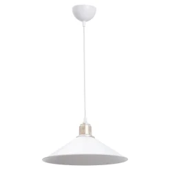 Lampa wisząca pojedyncza biała MAYA