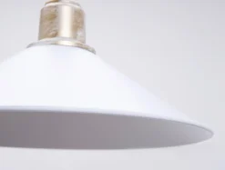 Lampa wisząca pojedyncza biała MAYA