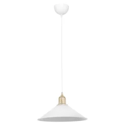 Lampa wisząca pojedyncza biała MAYA