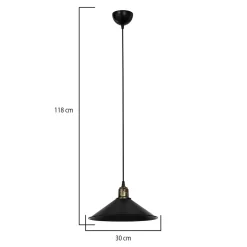 Lampy Wiszące|inny Lampa wisząca pojedyncza czarna MAYA