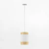 Lampy Wiszące|TK Tomasz Krywult Lampa wisząca rattanowa biała BOHO 20 cm