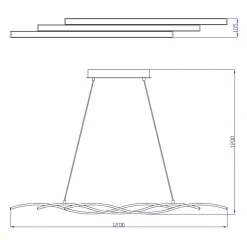 Zumaline Lampa wisząca RESINA LED L170221-3