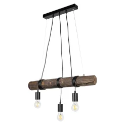 Lampy Wiszące|Spot - Light Lampa wisząca rustykalna orzech TRABO 3