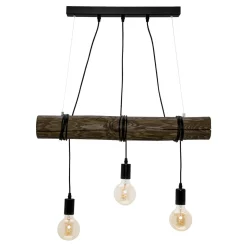 Lampy Wiszące|Spot - Light Lampa wisząca rustykalna orzech TRABO 3