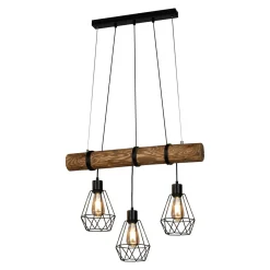 Spot - Light Lampa wisząca rustykalna sosna FORTADA 3