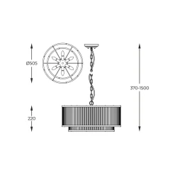 Zumaline Lampa wisząca SERGIO P0528-06H-V6AC
