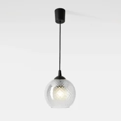 Lampy Wiszące|TK Tomasz Krywult Lampa wisząca tranparentny klosz MIX fi 18 cm