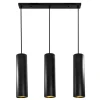 Lampa wisząca tuba czarno-złota LATI III