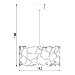 Lampy Wiszące|Luminex Lampa wisząca tytanowe złoto CAMO III