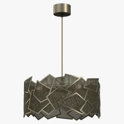 Lampy Wiszące|Luminex Lampa wisząca tytanowe złoto CAMO III