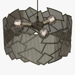 Lampy Wiszące|Luminex Lampa wisząca tytanowe złoto CAMO III