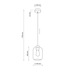 TK Tomasz Krywult Lampa wisząca zielona MARCO GREEN
